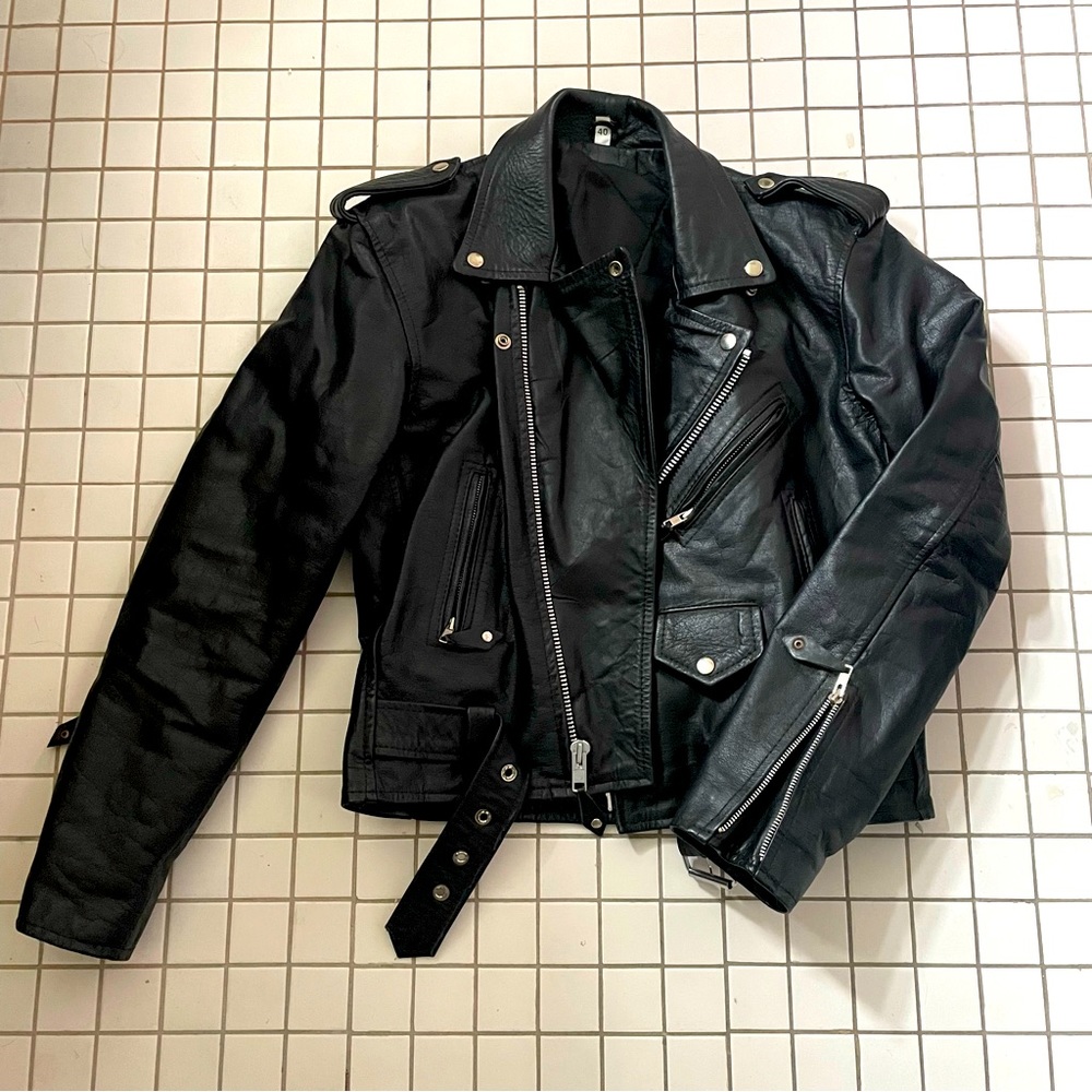 Oversized Vintage Leather Jacket
